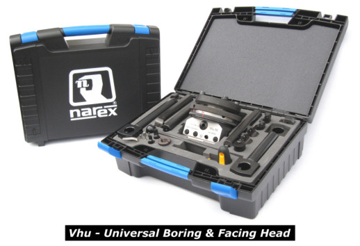 Vhu - Universal boring and facing head NAREX MTE - Basic operations carried out by Vhu head